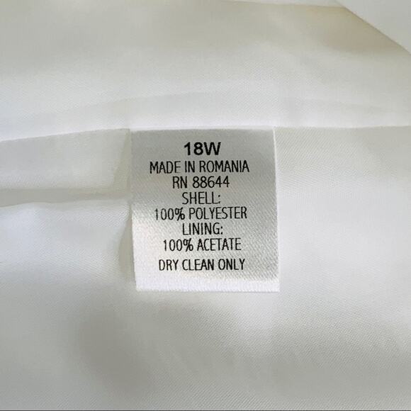 JM Studio by John Meyer vintage white sheath 18W - Picture 12 of 12